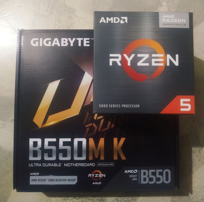 B550M-K, R5-5600G, DDR4-32GB (з гарантією)