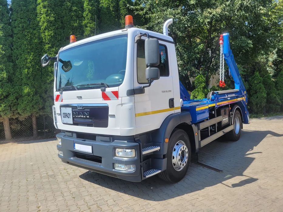 MAN TGM 18.290 /BRAMOWIEC / MEILLER AK12 / RESOR  MAN TGM 18.290 / bramowiec MEILLER KIPPER AK12 LT / TYŁ RESOR / Manual