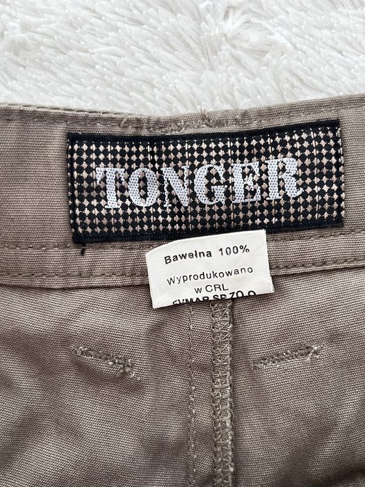Spodnie bojówki cargo khaki z kieszeniami