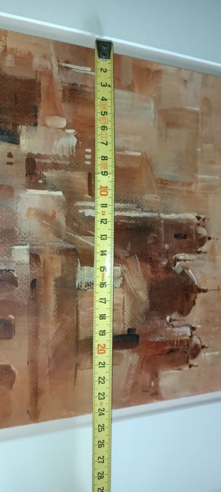 Quadro com pintura original da cidade do Porto de Joaquim Costa