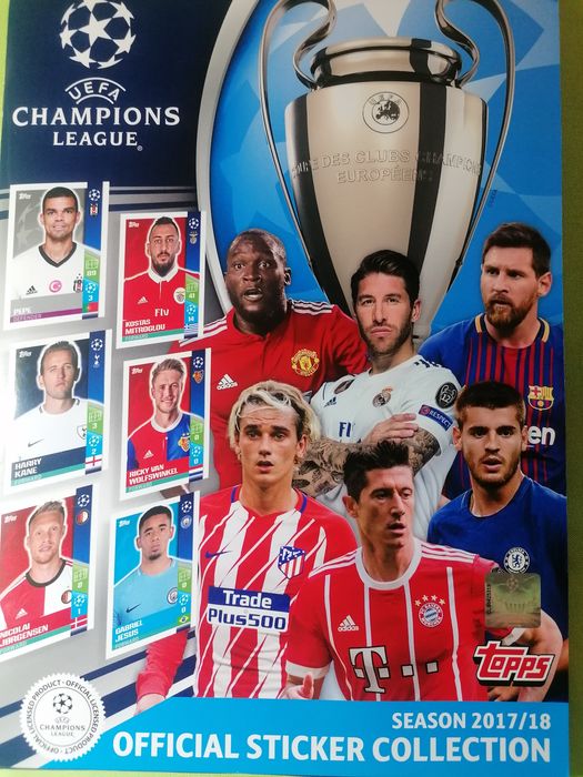Champions League 2017/18 - 252 Cromos diferentes