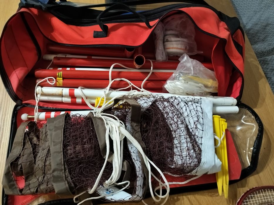 Conjunto mala raquetes Badminton