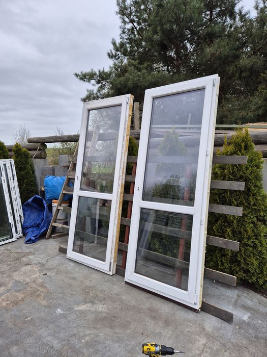 Okna używane białe i w okleinie