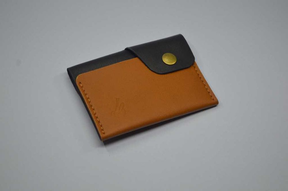 Portfel/Card Holder ze skóry naturalnej