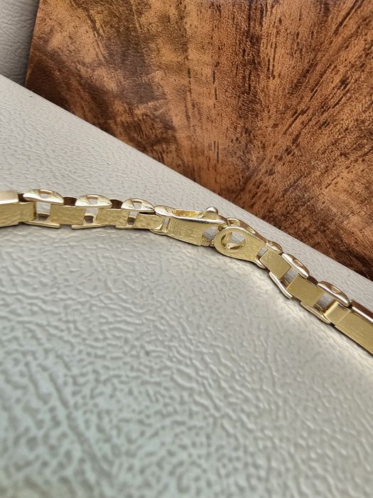 Złota bransoletka męska 585 14K | 10,24 g | 21 cm | 5 mm