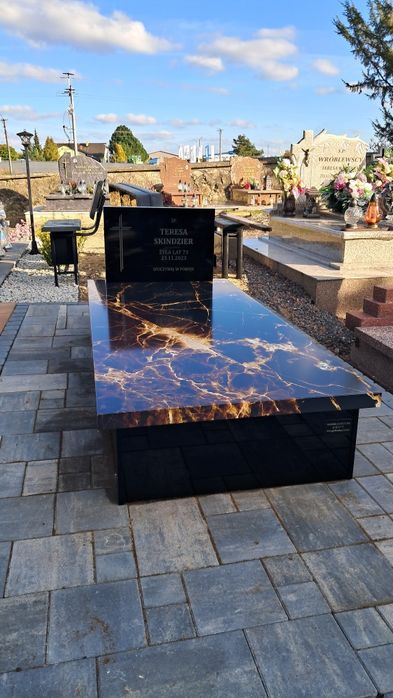 Nowoczesne Tanie Nagrobki Kompozytowe 6099 zł z montażem Cały Kraj.