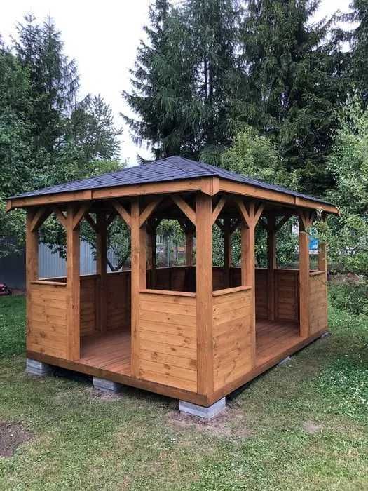 Altana ogrodowa, wiata - produkcja i montaż - różne modele i metraże