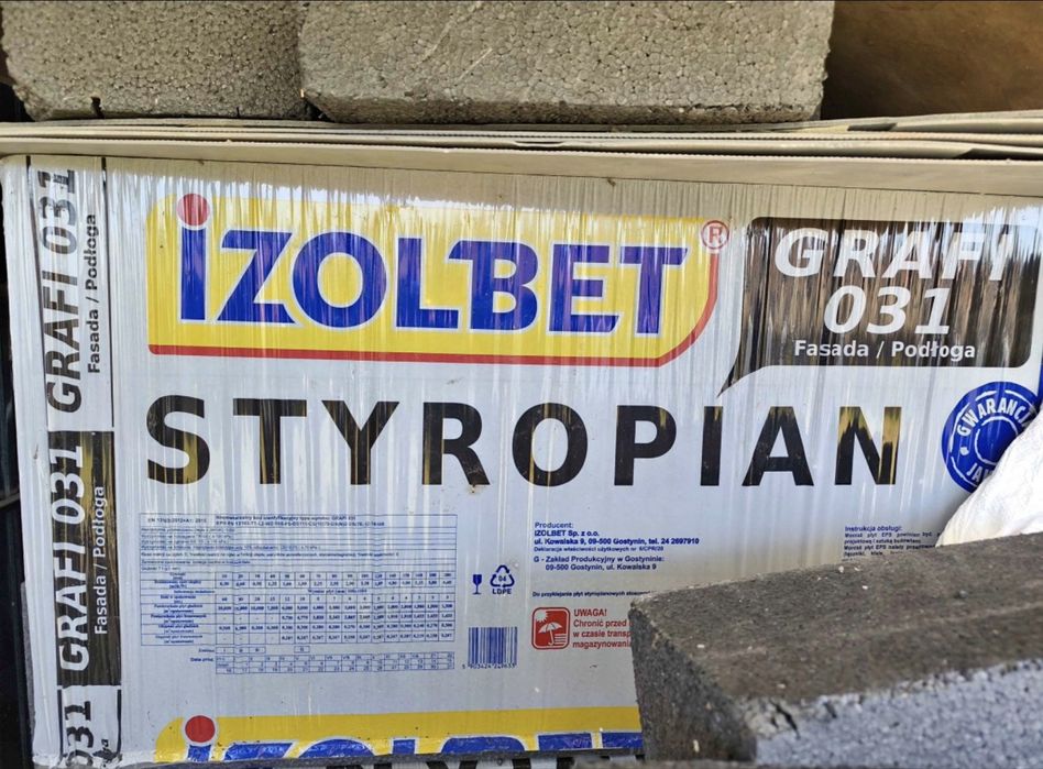 Styropian IZOLBET GRAFI 031fasada/podłoga