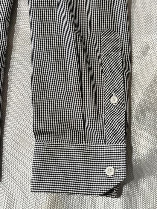 Мужская рубашка клетчатая серая черная белая Stvdio Jeff Banks Slim Fit