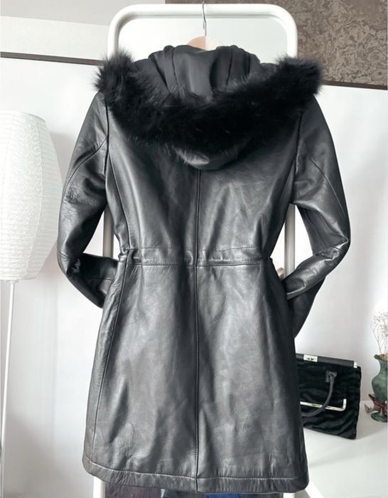 Дубленка Пальто натуральная кожа massimo dutti