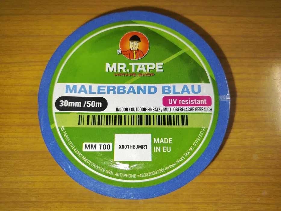 Taśma papierowa malarska Blue MR.TAPE 30mm 50m.