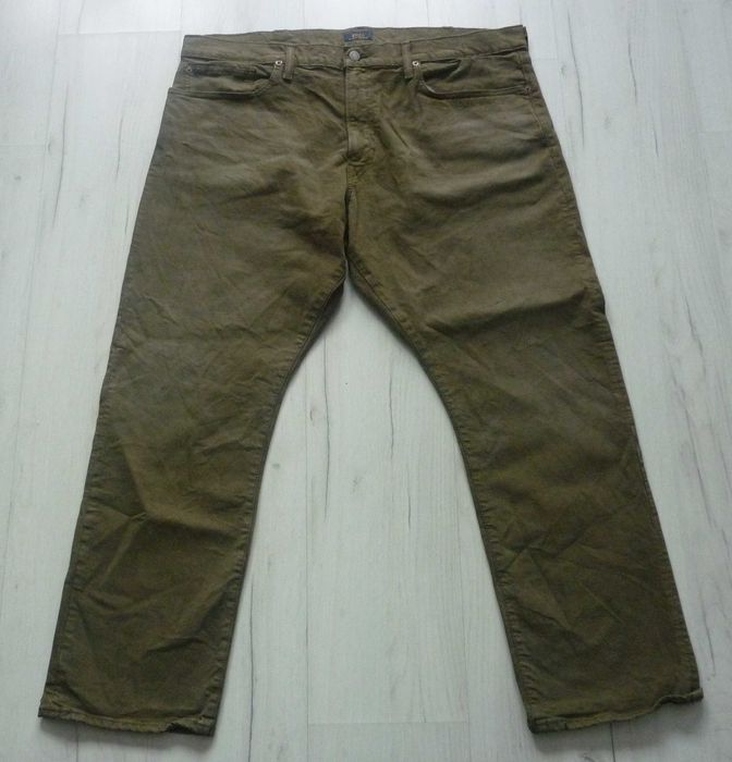 Męskie spodnie jeansowe POLO RALPH LAUREN r. XXL W40 L30 STRETCH khaki