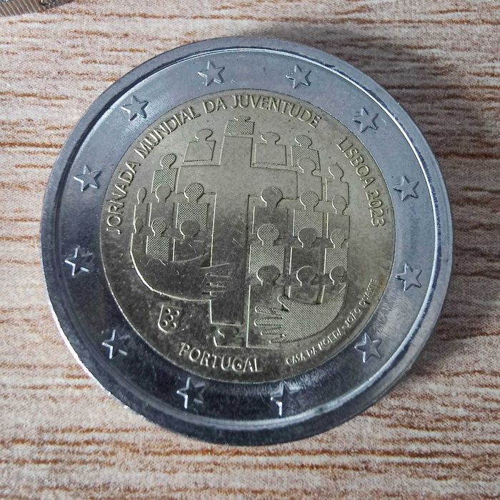 Lote de 3 Moedas  de 2€ Comemorativas de Portugal. Raras em bom estado