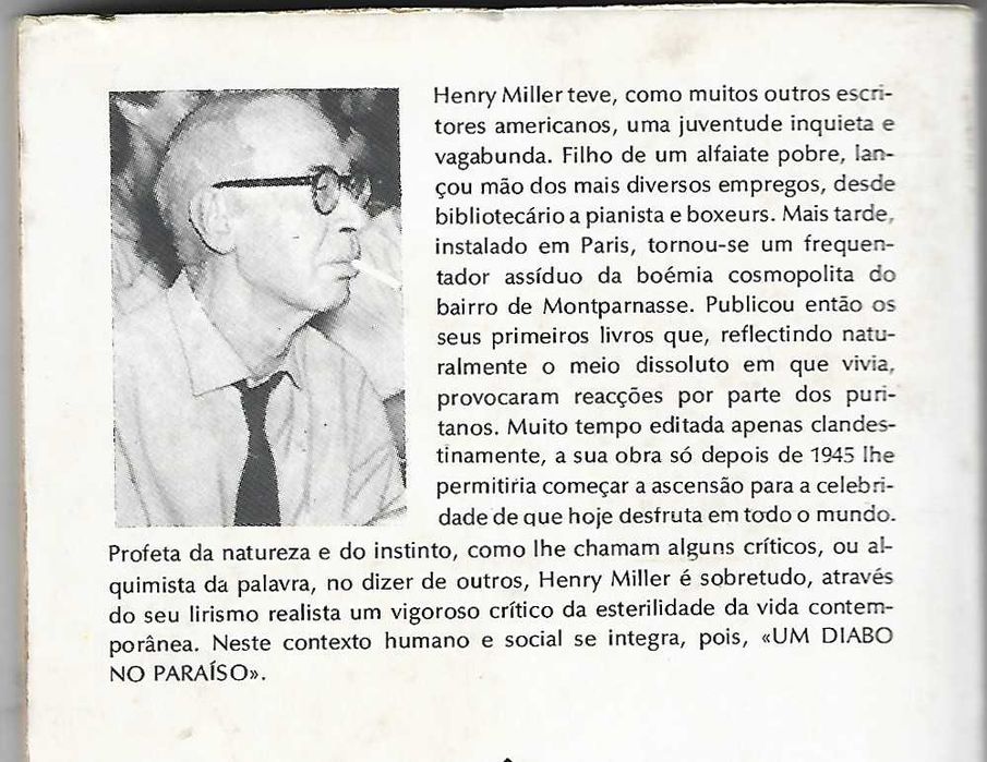 Um Diabo no Paraíso de Henry MIller