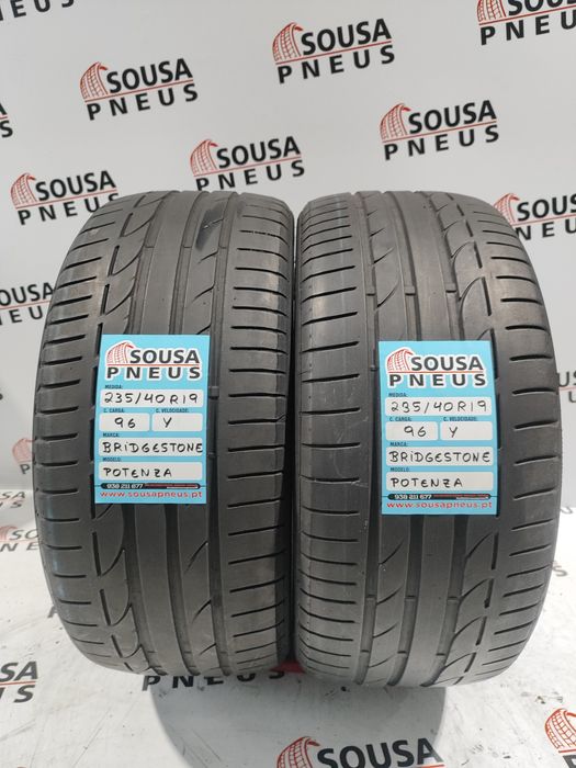 2 pneus semi novos 235-40R19 Bridgestone - Oferta dos portes 150 euros