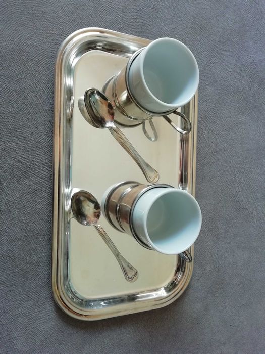 Espresso Set in Cone-Shaped Holders