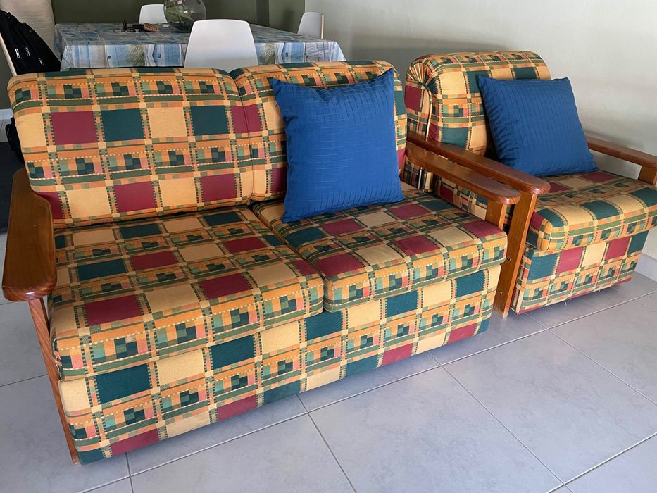 2 sofas de sala de estar