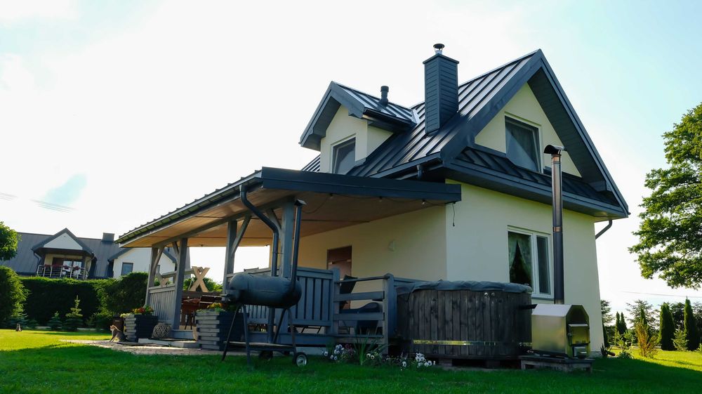 Dom  całoroczny wynajem nocleg bania  balia wieczór przy kominku