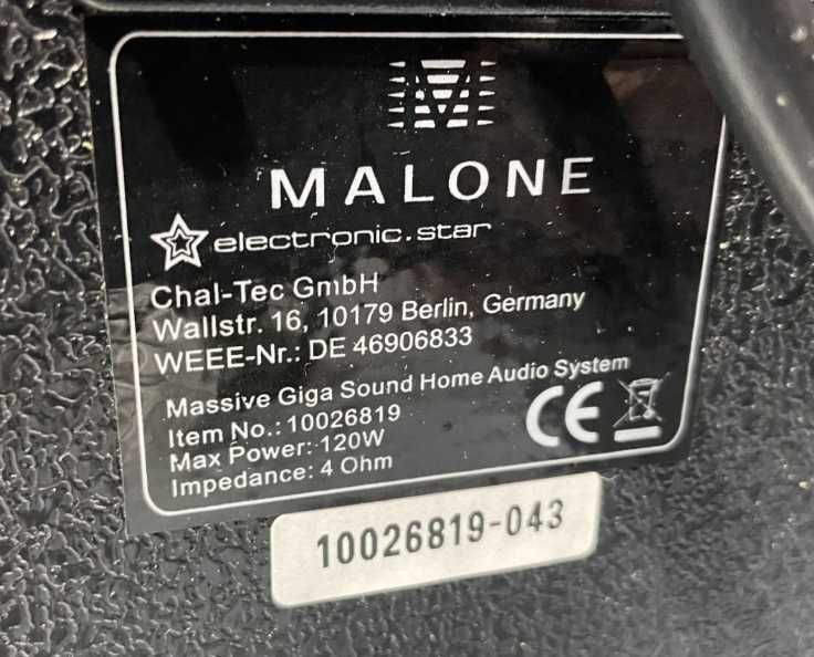 Пасивні колонки-сабвуфери  Акустика MALONE 10"