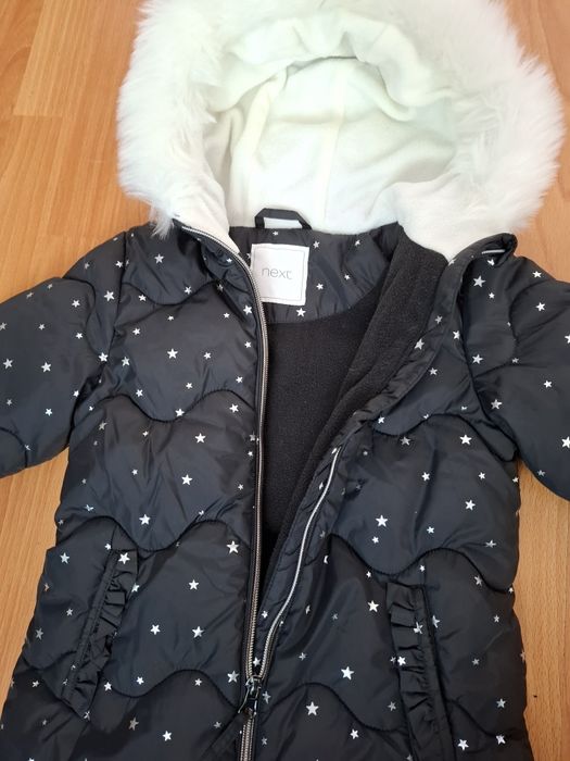 Зимовий комбінезон next некст чорний зимний комбинезон