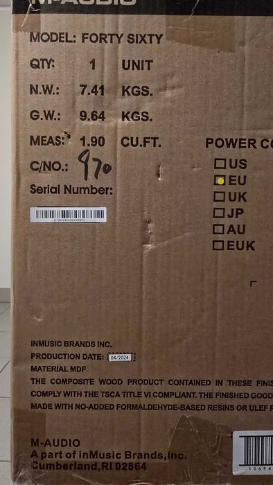 Glosniki M-Audio Forty Sixty 2 szt, statywy Behringer SM5002