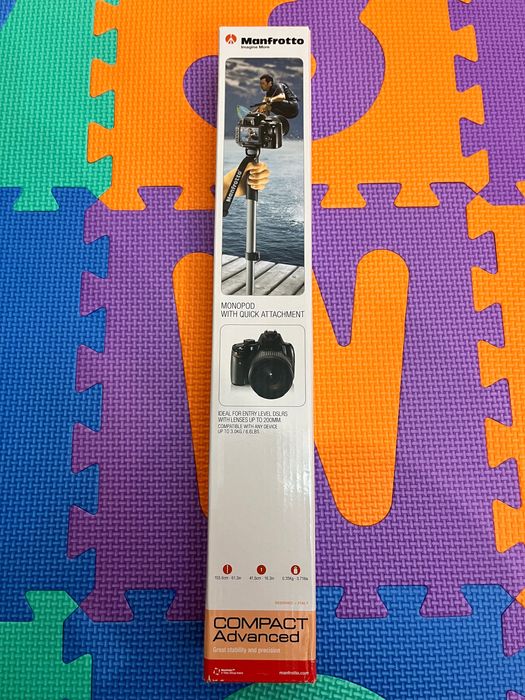 Manfrotto MMCOMPACTADVB - monopé com 5 secções, cor preta