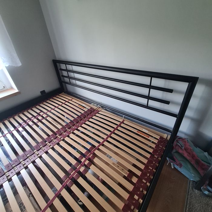 Solidne łóżko 200x200! Stelaż!