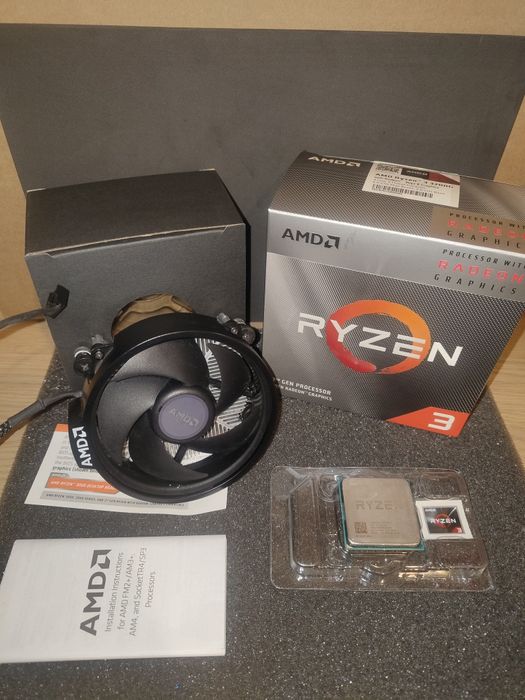 AMD Ryzen 3200G + Cooler + Autocolante64354197049090120