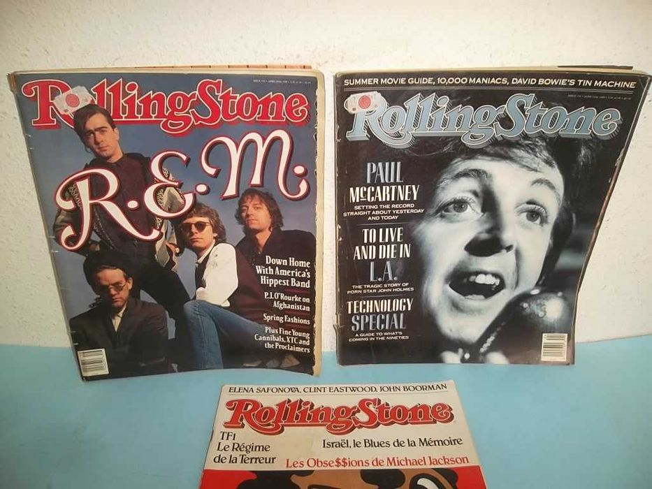 Rolling Stone, 3 revistas antigas REM, Paul McCartney, Michael Jackson