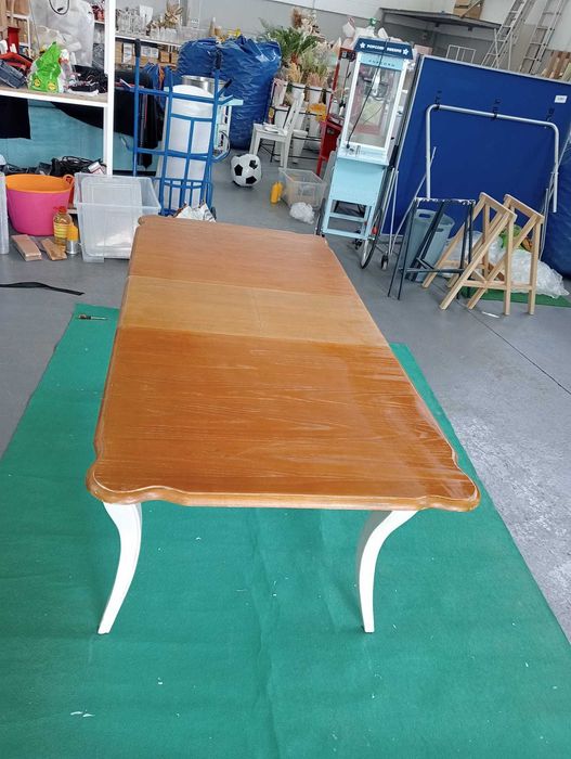 Mesa madeira maciça loja VIVA - extensível