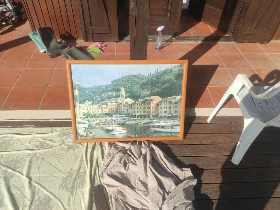 PUZZLE 1500 P. PORTOFINO-ITALIA.EDUCA 1994 emoldurado