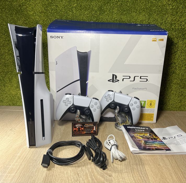 Магазин! Sony PlayStation 5 Slim Blu-ray 1TB White Б/y + DualSense