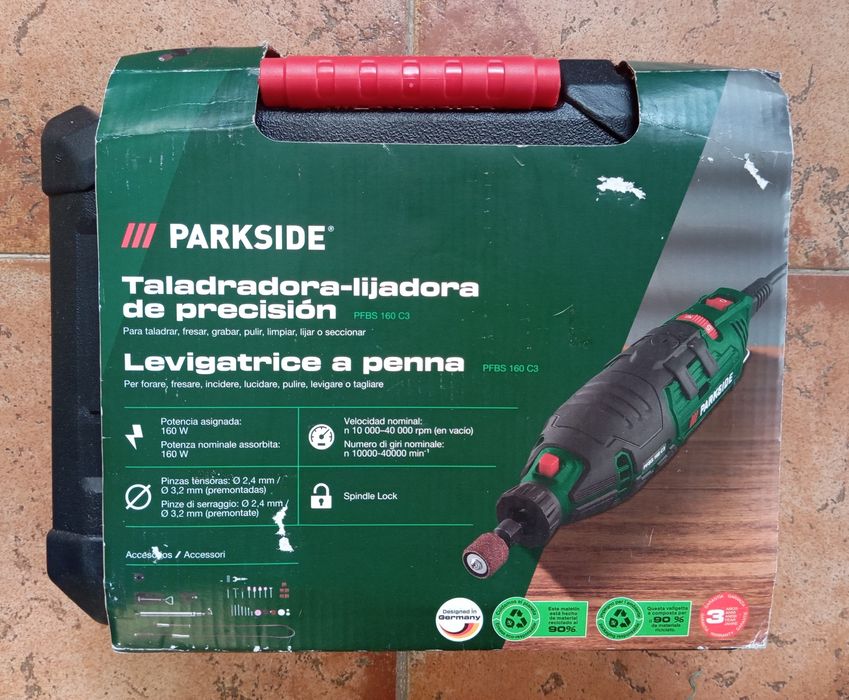 Perfuradora-lixadora de precisão Parkside