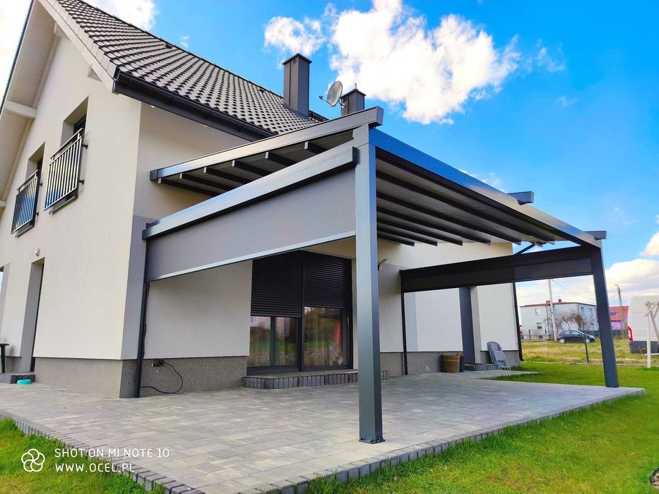 Najniższa cena automatycznej pergoli aluminiowej z dachem żaluzjowym.