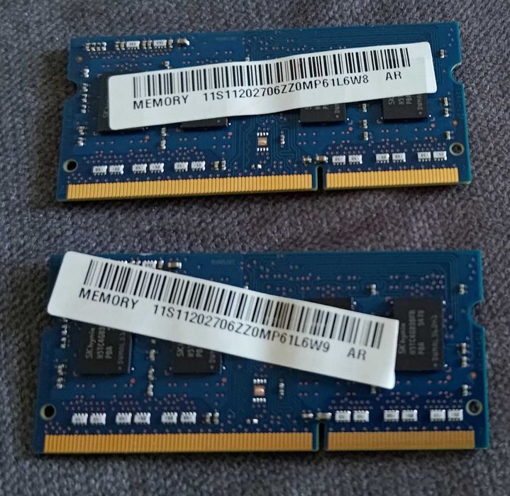 Pamięć RAM SK Hynix 8GB(2x4GB), PC3L-12800S, DDR3-1600, HMT451S6BFR-PB