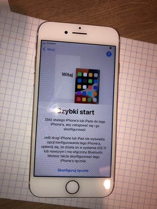 Iphone 7 bialy sprawny