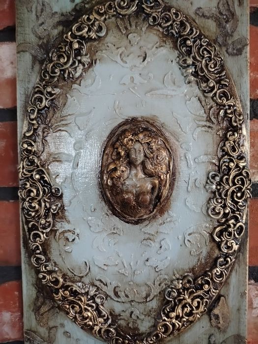 Rezerwacja -Obraz,panel dekoracyjny na 100 letniej desce