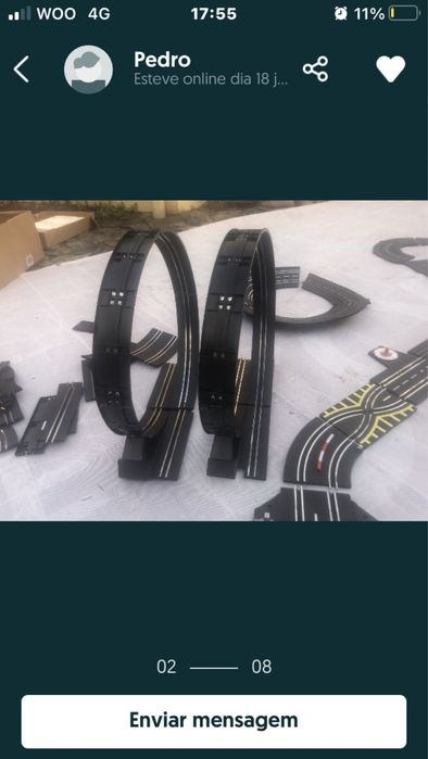 Pista carrinhos telecomandados