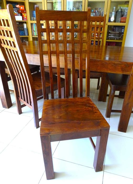 Piękny, orientalny komplet do jadani: stół 160x90 + 6 krzeseł