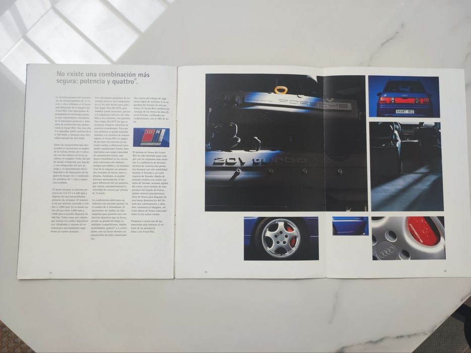 Folheto Audi RS2