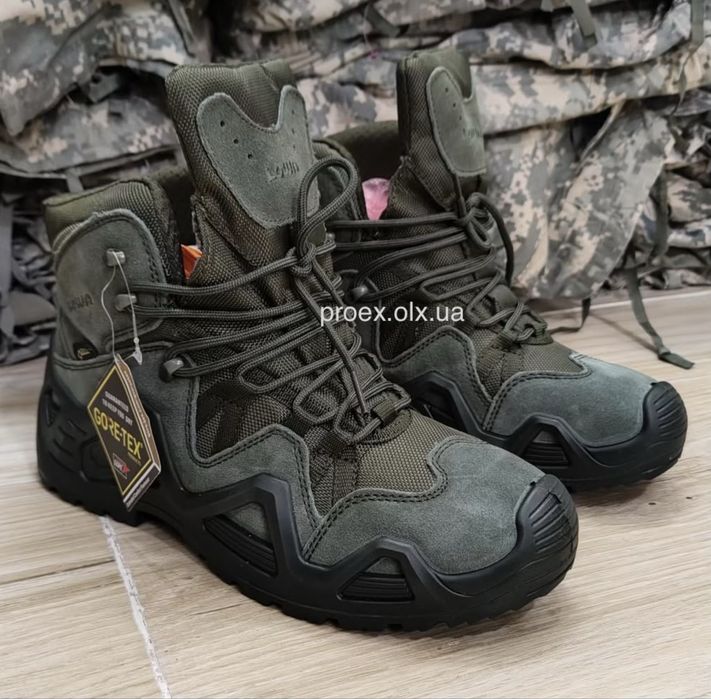 Тактичні черевики Lowa Zephyr GTX Олива Gore-Tex військові берці Lowa