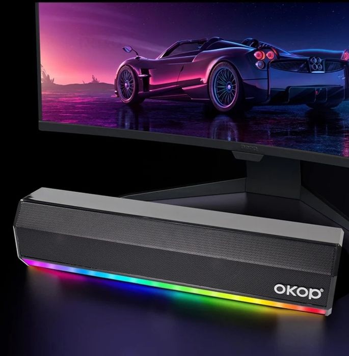 Barra de Som Wireless RGB - Novo