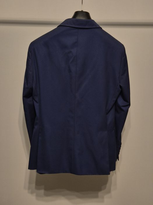 Garnitur wełniany Elese granatowy