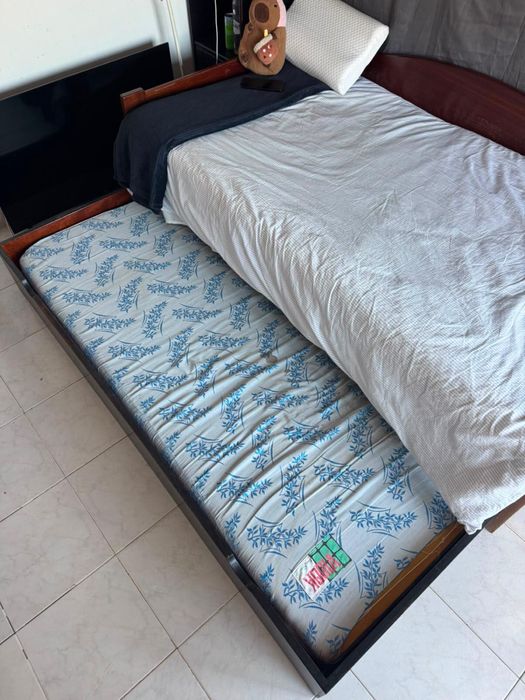 Cama Solteiro com Cama Superior/Extra (Gavetão) + Espaço de Arrumação | Ótimo Estado