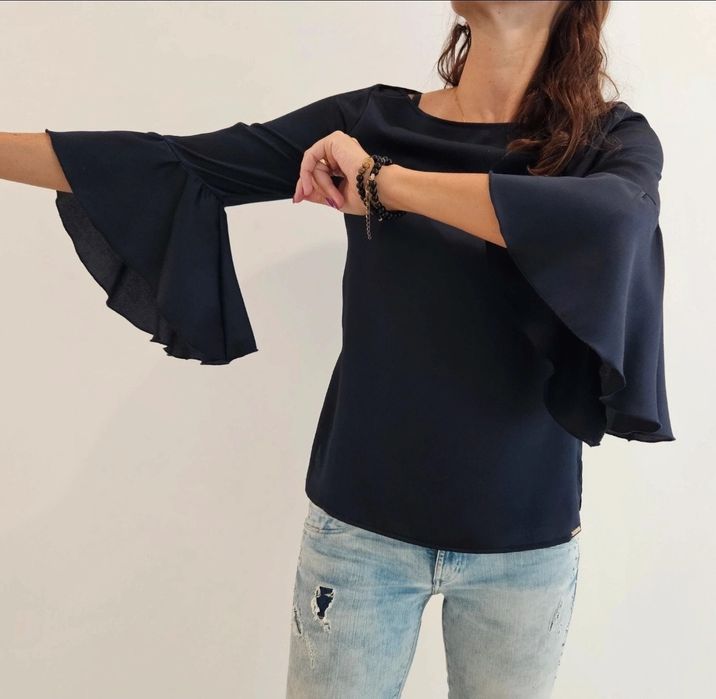 Camisa/blusa azul da Scripta mangas largas 36