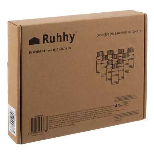 Olejek eteryczny- zestaw 10szt. 15ml Ruhhy