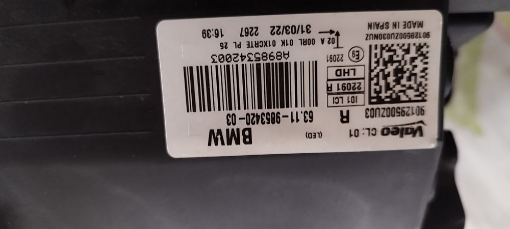 Conjunto faróis bmw i3