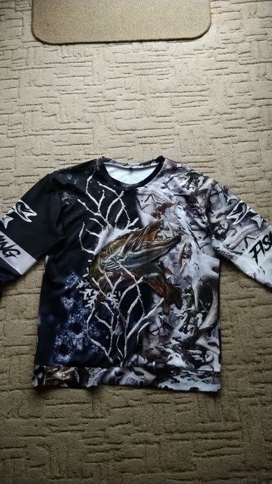 Koszulka bluza dla wędkarza