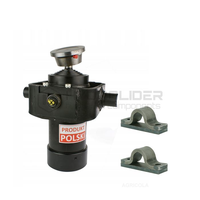 Siłownik teleskopowy 105/5/1050 z kołyską i mocowaniem