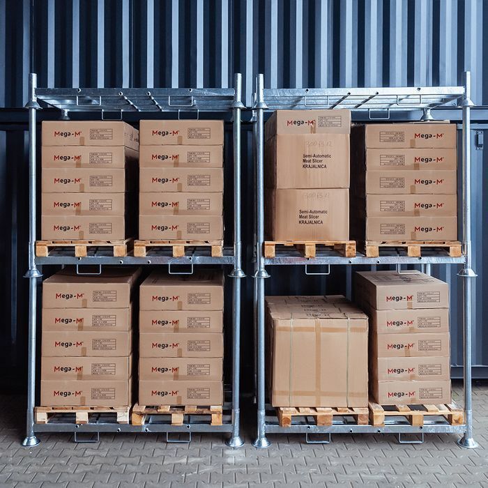 Manurack Mega-M podwójny mobilrack 202,5x118x31 cm ocynk 2000 kg